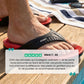 Black orthopedic sandals for men with adjustable straps across the instep