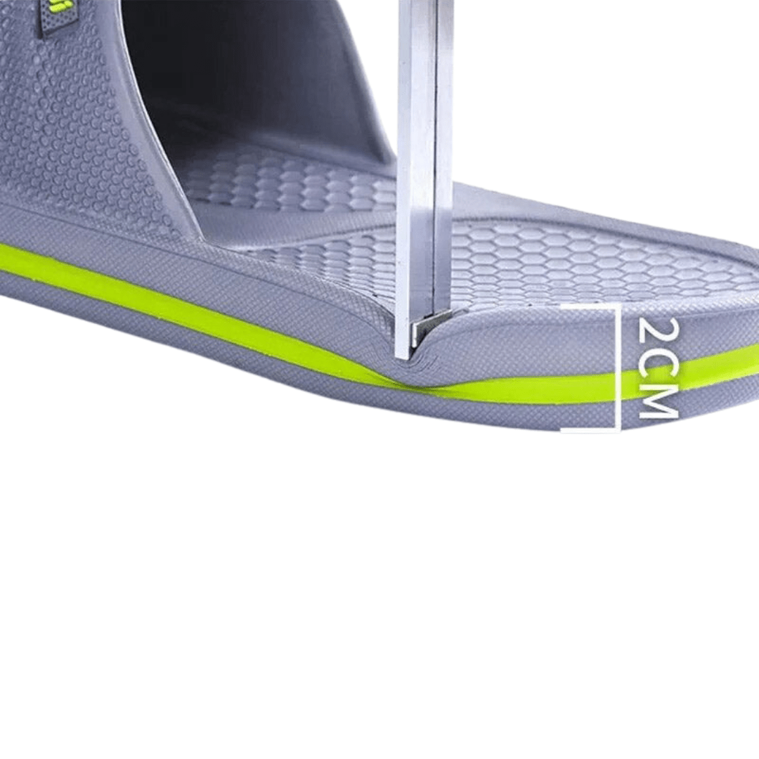 Men's orthopedic sandals with adjustable straps and contoured footbeds, in navy, gray and brown
