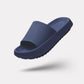 Orthopedic sandals with a contoured footbed for foot pain, in orange, yellow, pink, black and blue