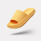 Orthopedic sandals with a contoured footbed for foot pain, in orange, yellow, pink, black and blue