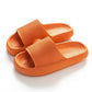 Orthopedic sandals with wide soft straps and a molded footbed for sensitive feet
