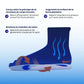 Pair of clear silicone insoles with a cushioned heel pad for shock absorption