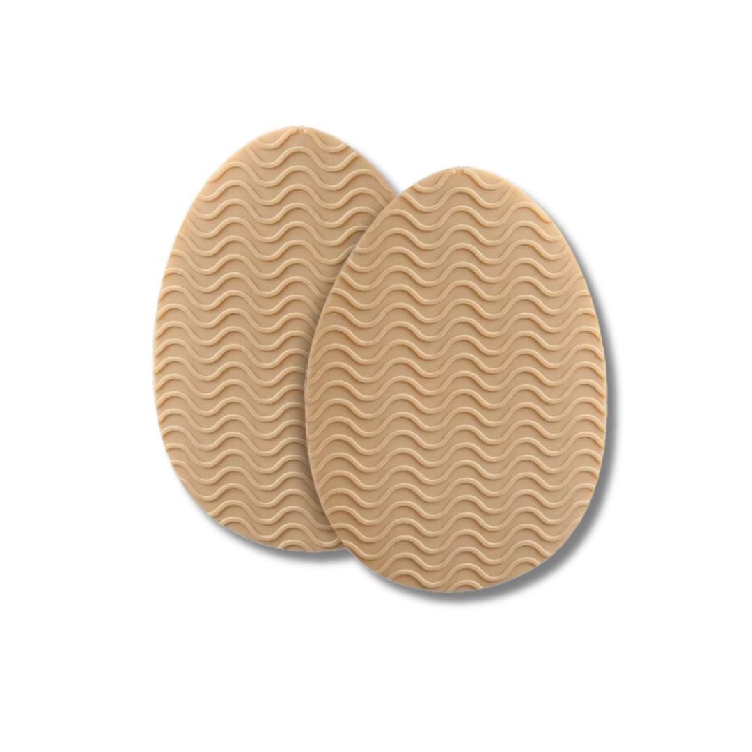 Non-slip half insoles for high heels in round or pointed toe shapes, in red, khaki, apricot or black