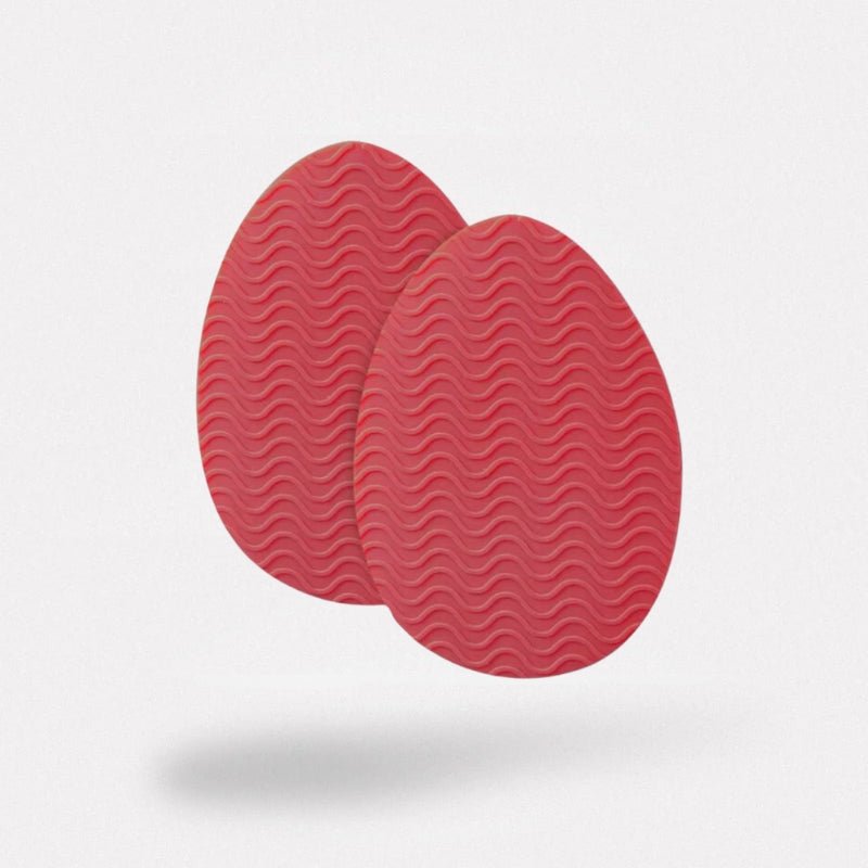 Non-slip half insoles for high heels in round or pointed toe shapes, in red, khaki, apricot or black