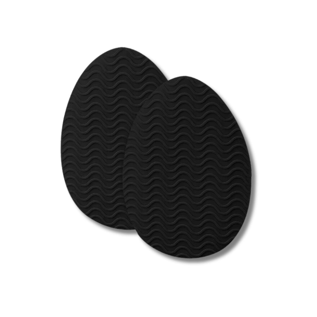 Non-slip half insoles for high heels in round or pointed toe shapes, in red, khaki, apricot or black