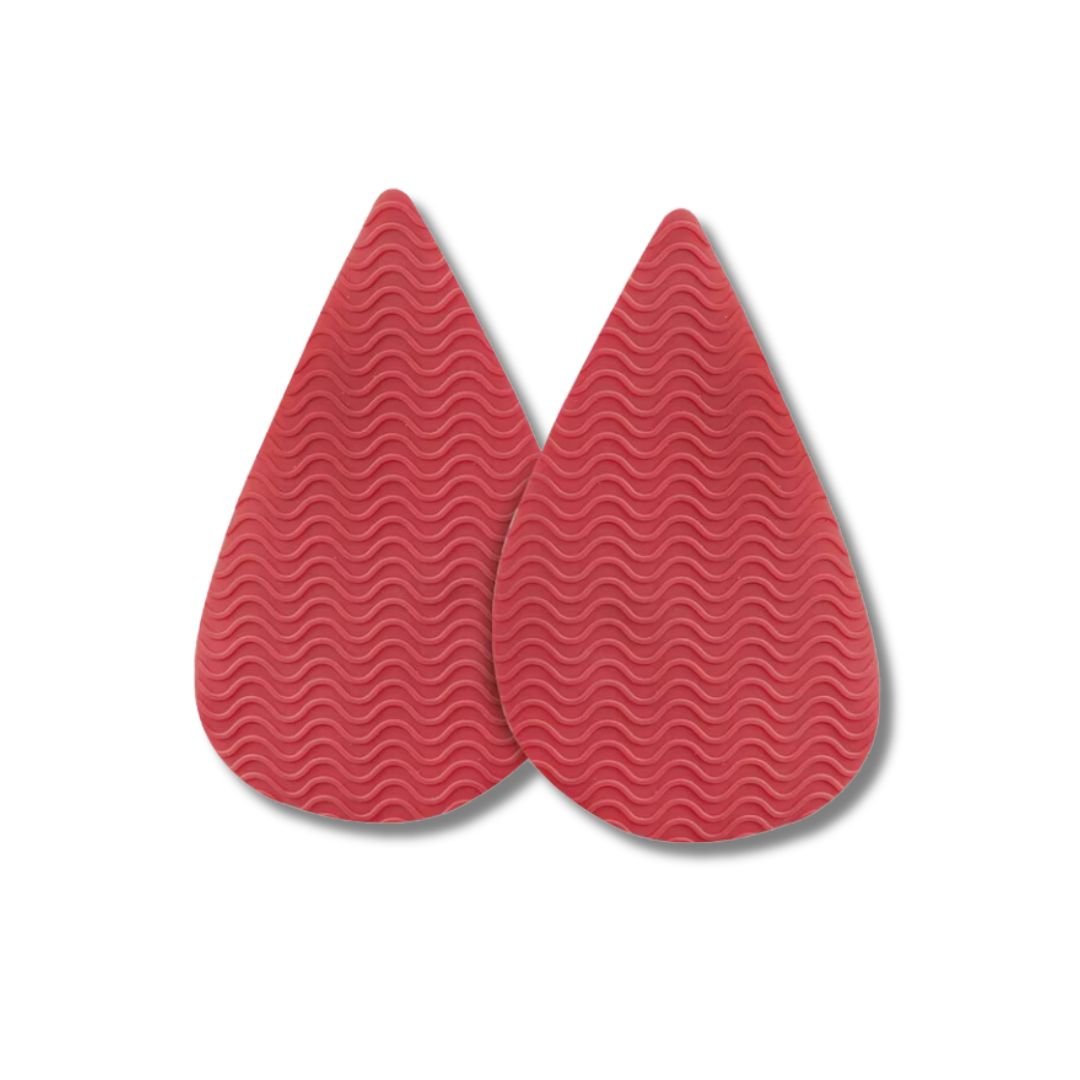 Non-slip half insoles for high heels in round or pointed toe shapes, in red, khaki, apricot or black