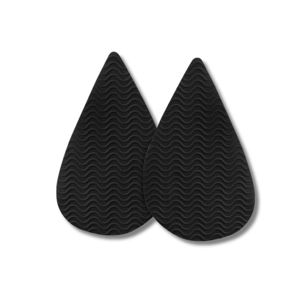 Non-slip half insoles for high heels in round or pointed toe shapes, in red, khaki, apricot or black