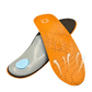 Leather insoles with a breathable surface and low arch support for the shoe
