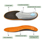 Leather insoles with a breathable surface and low arch support for the shoe
