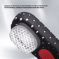 Gel insoles with a thick cushioned heel pad, slid inside the shoe