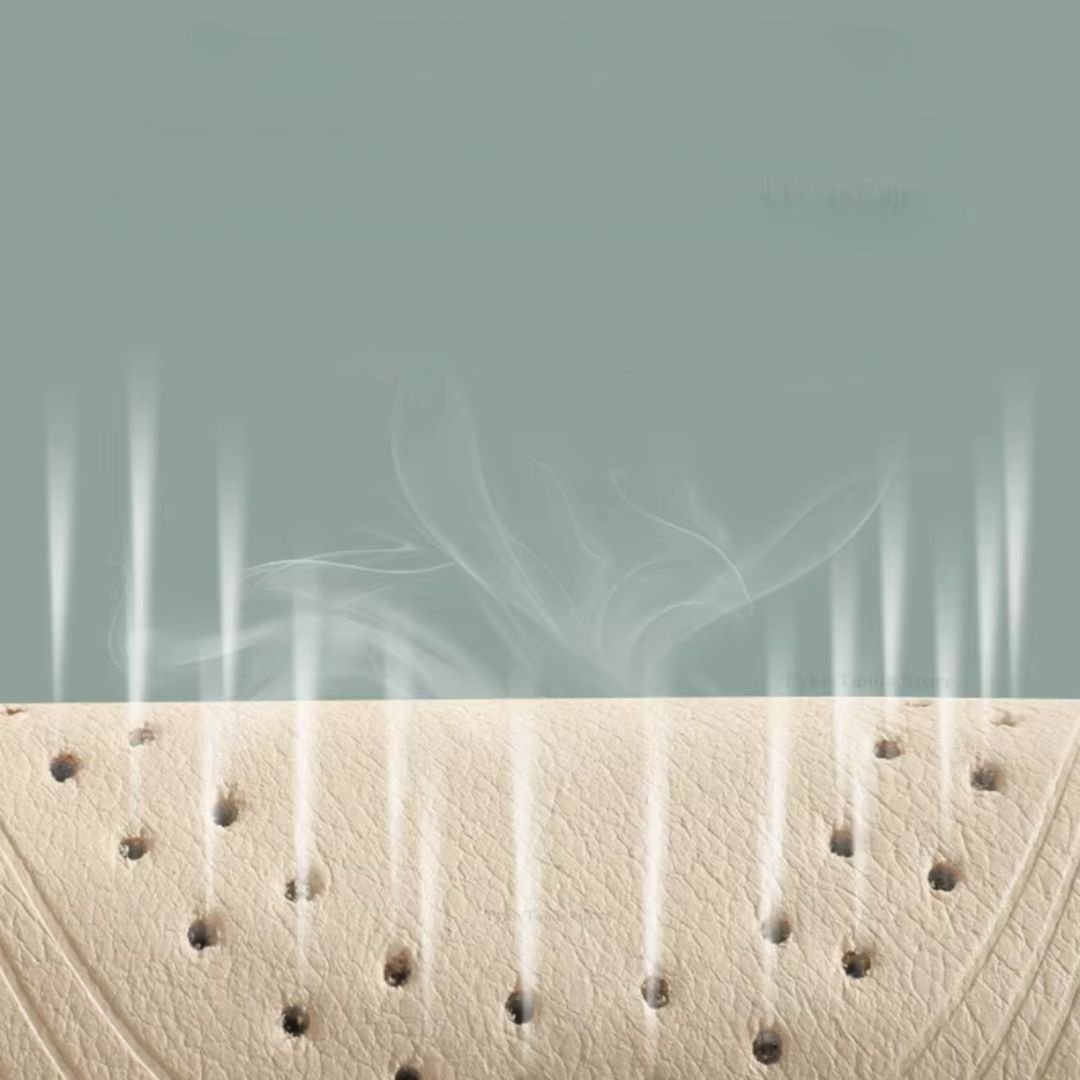 Pair of breathable leather insoles cut to fit inside children's shoes