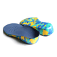 Kids orthopedic insoles with a raised arch, sized to fit inside children's shoes