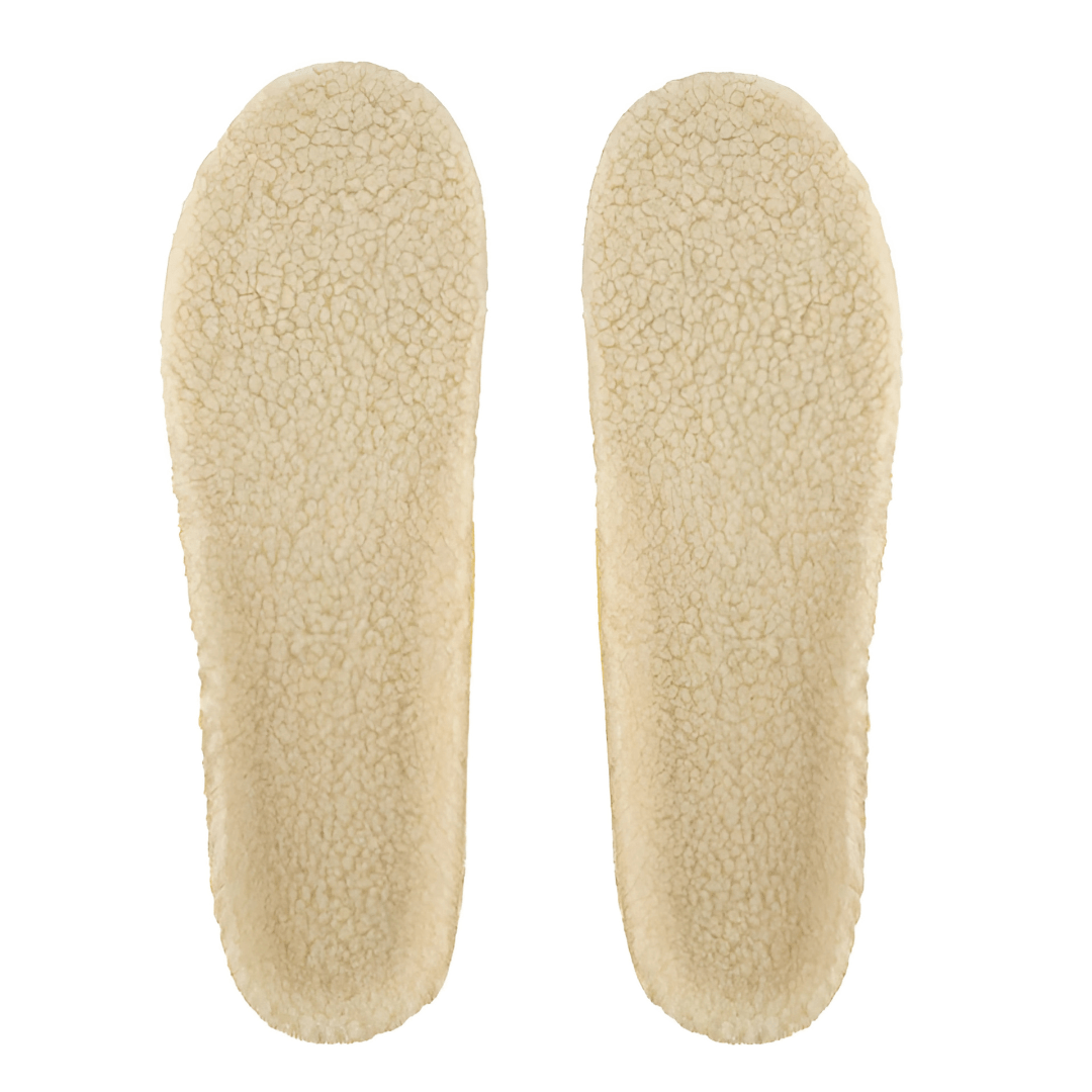 Pair of wool winter insoles that line the inside of the shoe for warmth