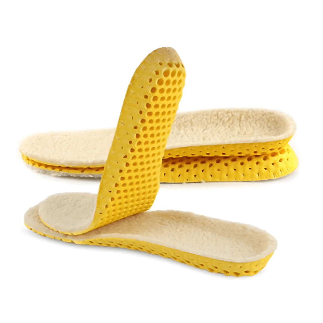 Pair of wool winter insoles that line the inside of the shoe for warmth