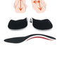 Memory foam insoles for flat feet with a raised arch and a deep heel cup
