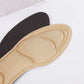 Slim nude and black insoles that cushion the ball of the foot inside high heels