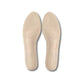 Nude leather half insoles placed in high heels under the ball of the foot