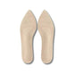 Nude leather half insoles placed in high heels under the ball of the foot