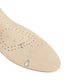 Nude leather half insoles placed in high heels under the ball of the foot
