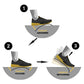 Carbon fiber insoles with a rigid dark plate, slim enough to sit inside a running shoe