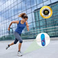 Gel insoles with silica cushions under the heel and the ball of the foot