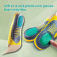 Heel spur insoles with a cushioned cup that cradles the heel inside any shoe