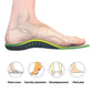Orthopedic insoles for everyday foot pain, contoured under the arch and the heel