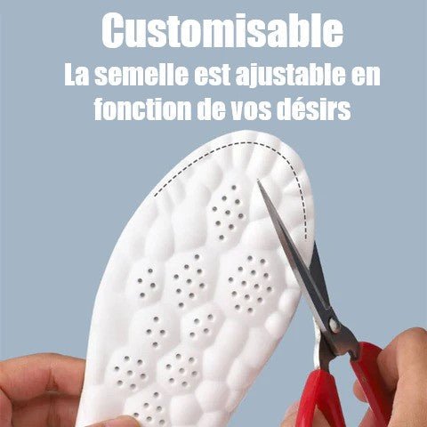 Pair of orthopedic insoles with a molded arch and a cupped heel