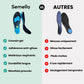 Pair of orthopedic insoles for plantar fasciitis with a raised arch and a deep heel cup