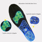 Pair of orthopedic insoles for plantar fasciitis with a raised arch and a deep heel cup