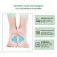 Kids orthopedic insoles with a raised arch and cupped heel for flat feet