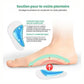 Kids orthopedic insoles with a raised arch and cupped heel for flat feet
