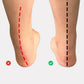 Full-length insoles for plantar fasciitis with a firm arch support and a padded heel