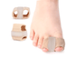 Soft flexible separators slipped between the toes to ease a hammer toe