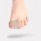 Soft flexible separators slipped between the toes to ease a hammer toe