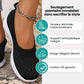 Women's orthopedic sneakers in black, pink, gray and beige with a thick cushioned midsole
