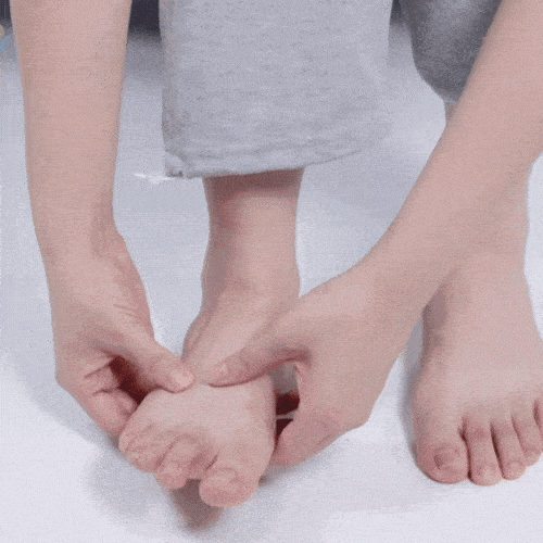Cold therapy socks with gel packs that wrap around the foot for cooling relief