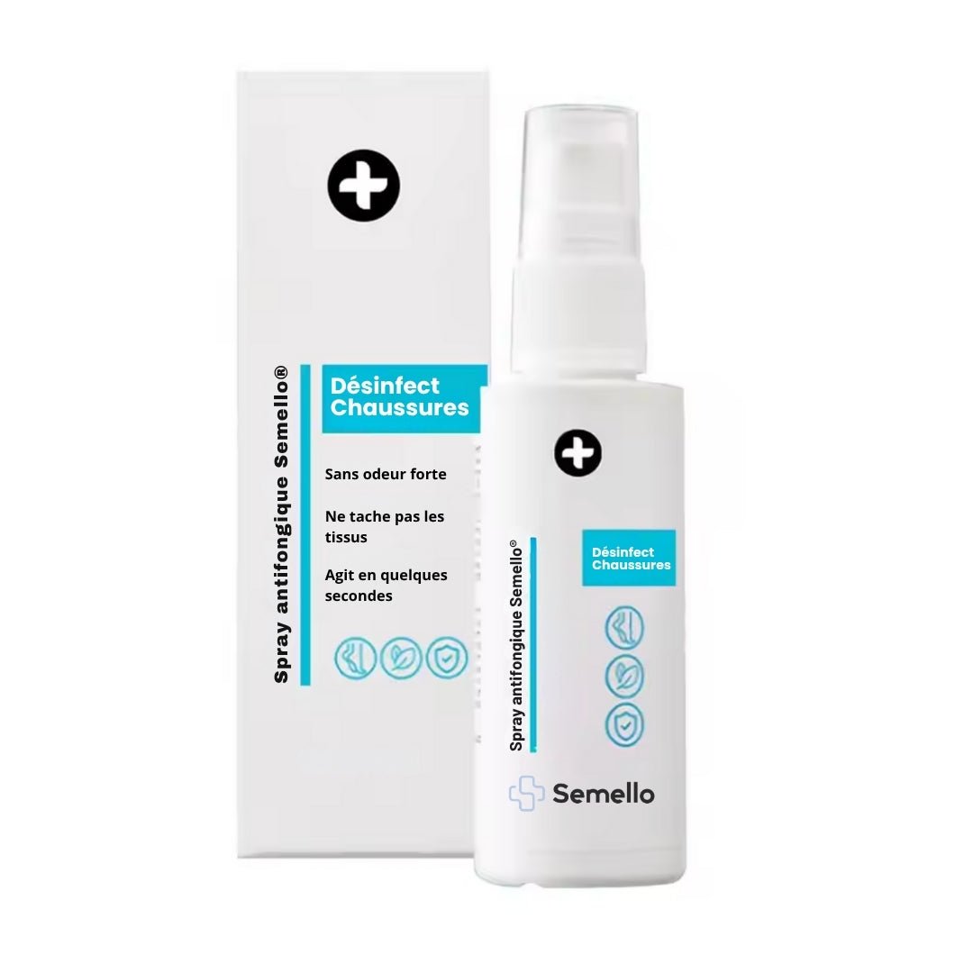 Antifungal foot spray bottle with a nozzle for misting the feet and toenails