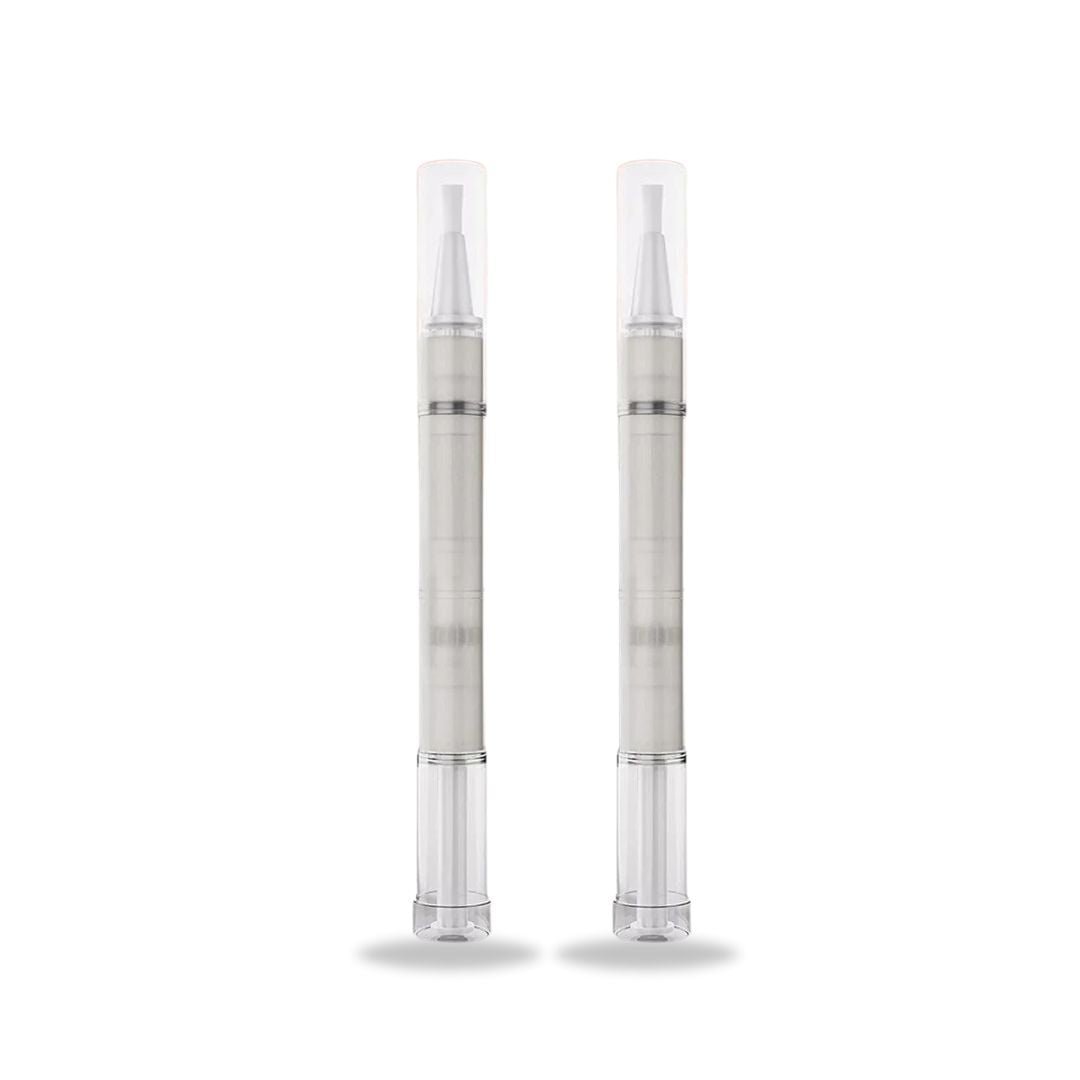 Toenail fungus serum in a slim applicator pen for brushing onto the nail
