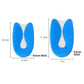 Pair of clear gel heel cups that sit under the heel inside the shoe