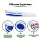 Silicone heel cups that sit under the heel to absorb shock inside a shoe