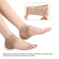 Pair of gel heel cushions placed under the heel inside any shoe
