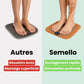 Foot massage mat covered in raised stimulation points, stood on barefoot