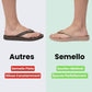 Orthopedic flip-flops with a toe post and contoured footbed, in khaki, black, navy and cream