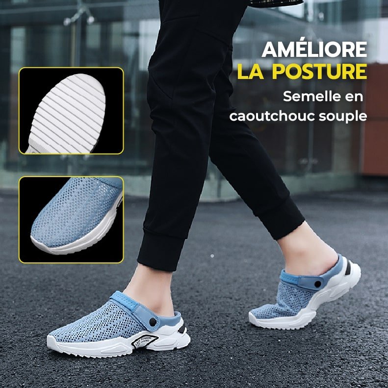 Orthopedic walking shoes with a pressure-spreading sole for pain-free everyday steps
